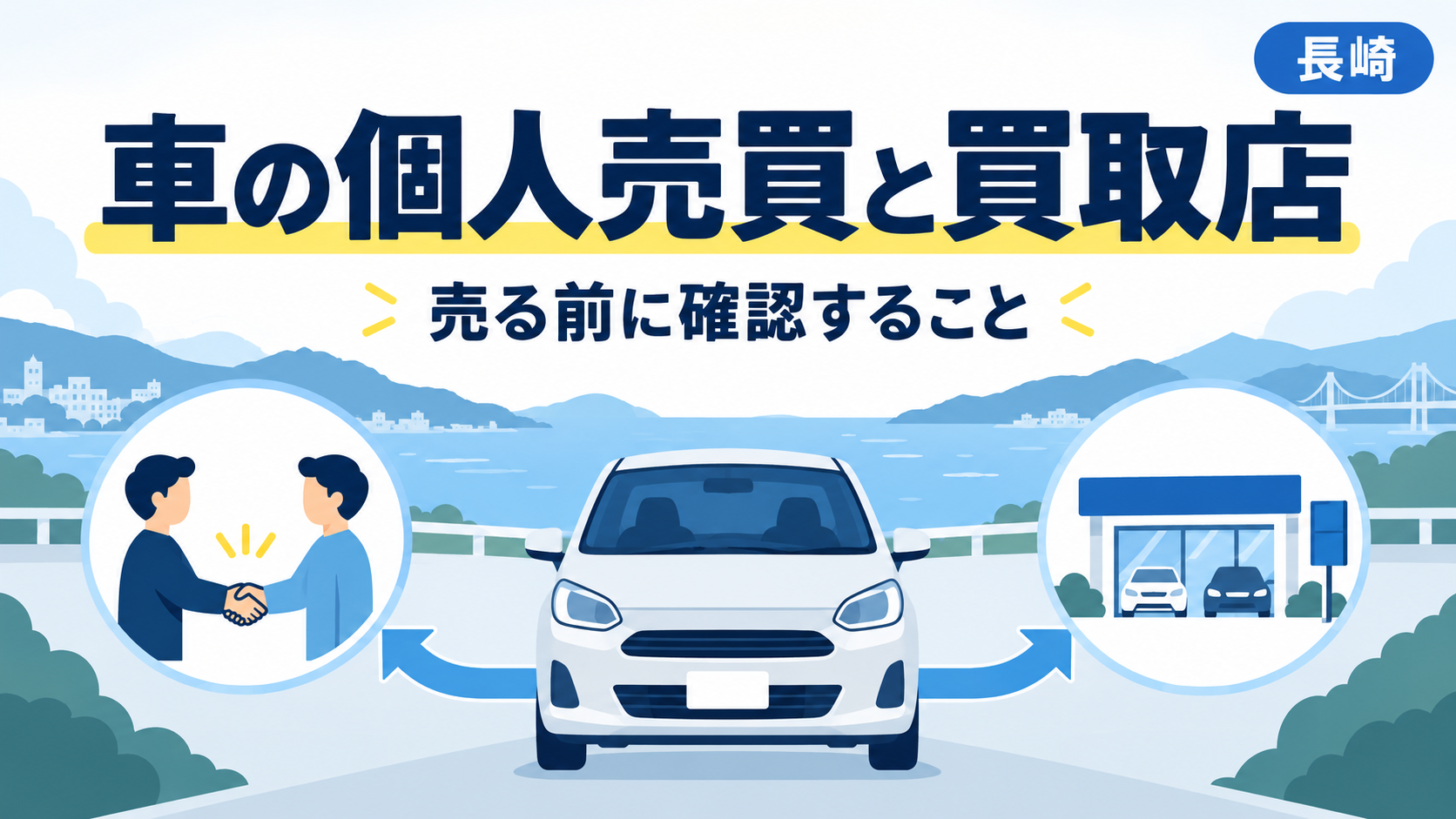 車を個人間で売る前に｜買取店との違いと代金・名義変更の確認