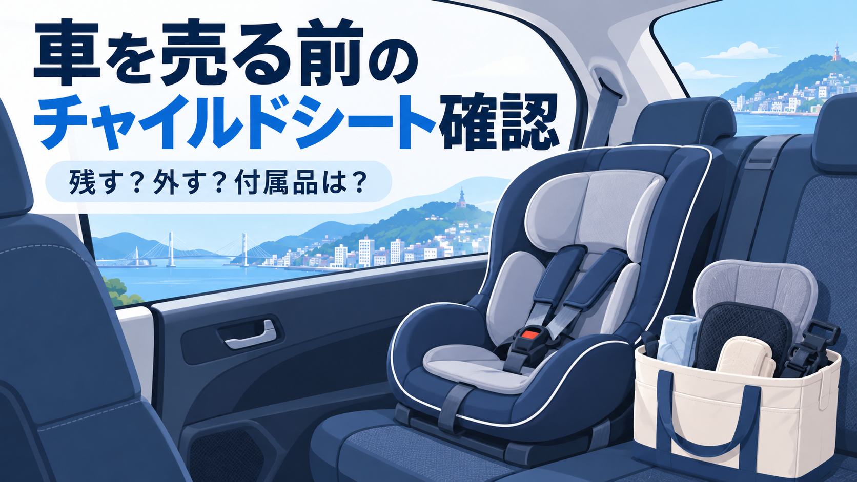 チャイルドシート付きの車を売る前に｜取り外し・付属品・引き渡しの確認順