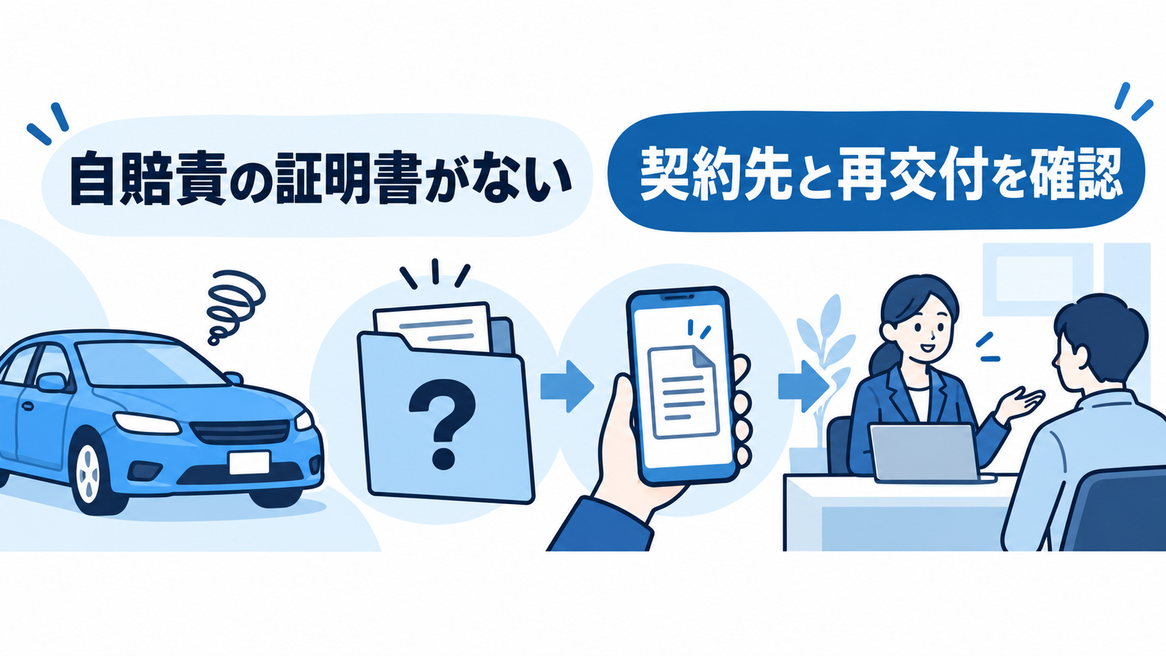 自賠責保険の証明書が見当たらないまま車を売るには？再交付先と引き渡し前の確認