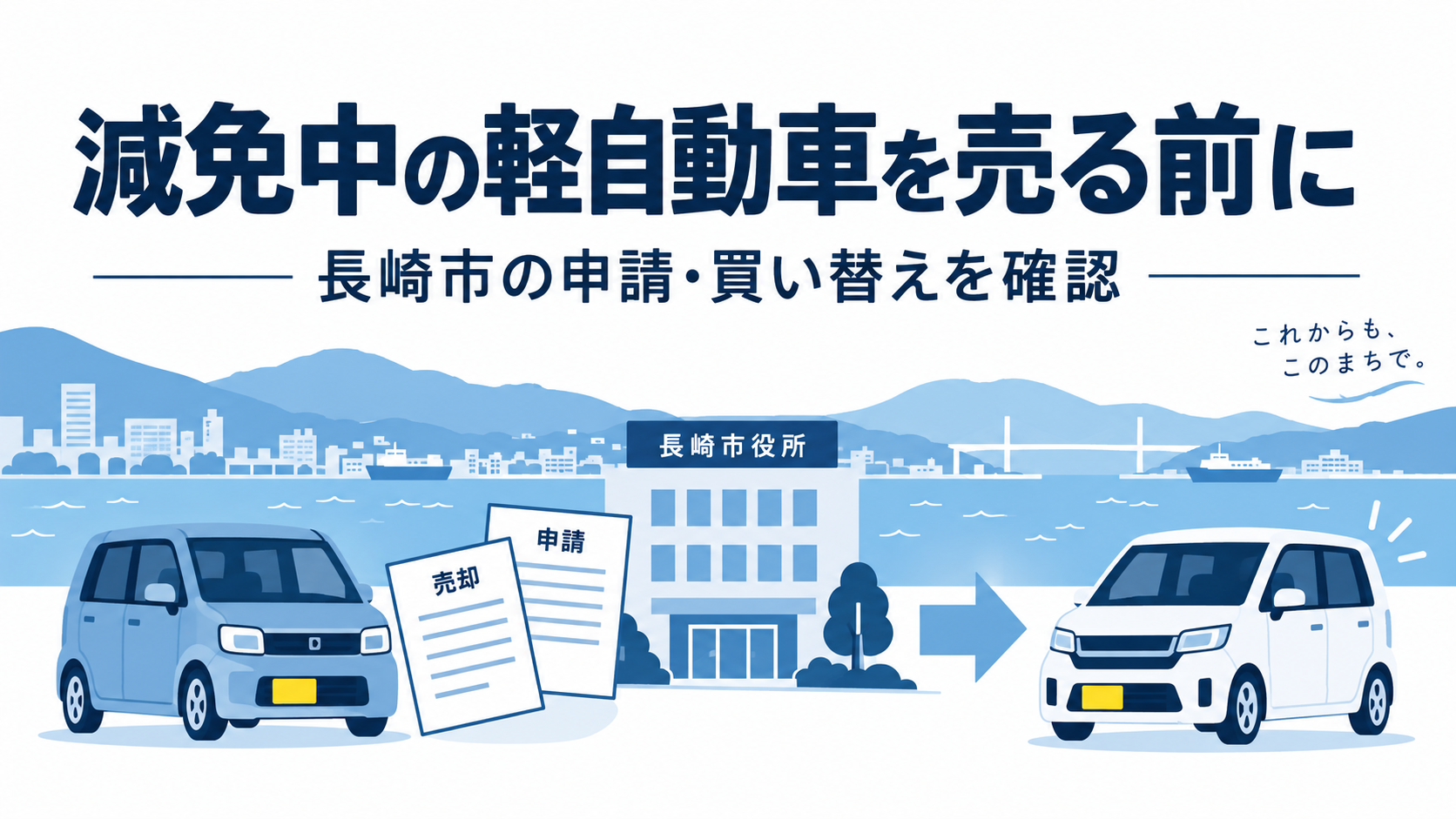 長崎市で軽自動車税の障害者減免を受けている車を売る・買い替えるとき｜新規申請の時期と必要書類